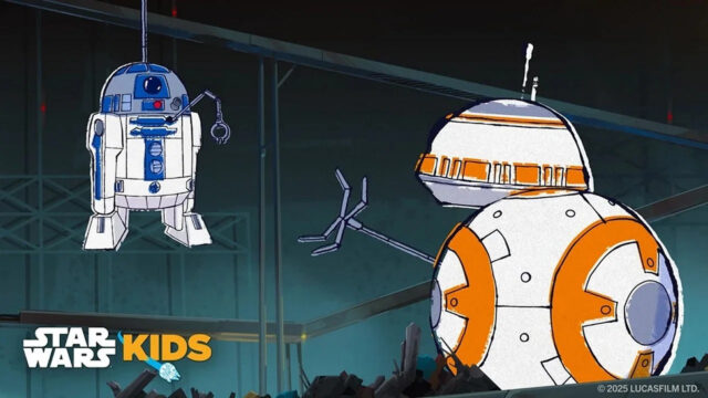 Star Wars Droids R2-D2 and BB-8 Animated Desktop Wallpaper