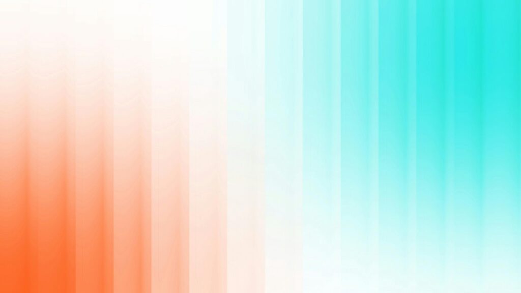 Abstract Vertical Gradient Orange and Teal Smooth Desktop Wallpaper