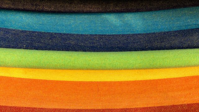 Vibrant Rainbow Striped Fabric Texture Abstract 4K Desktop Wallpaper