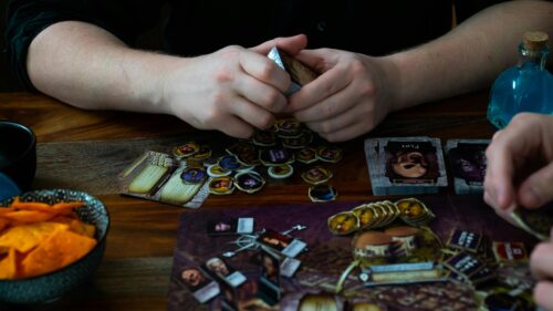 Immersive Board Game Night Tabletop Experience 4K Wallpaper