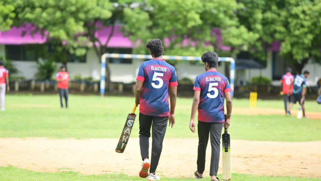 Cricket Players Walking to the Pitch 4K Wallpaper