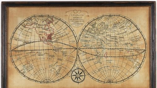Vintage 1796 World Map Antique Cartography Art Desktop Wallpaper