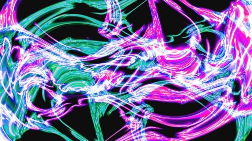 Abstract Neon Energy Flow Vivid Colors 4K Desktop Wallpaper