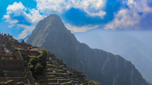 Machu Picchu Ancient Ruins and Mountain Peaks 4K Desktop Wallpaper