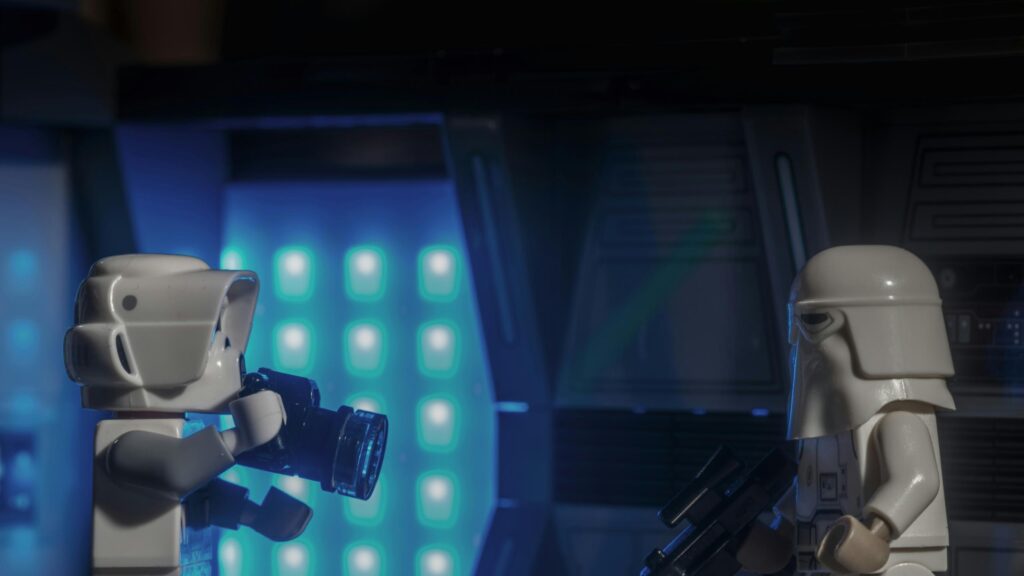 LEGO Star Wars Imperial Scout and Snowtrooper Cinematic 4K Wallpaper