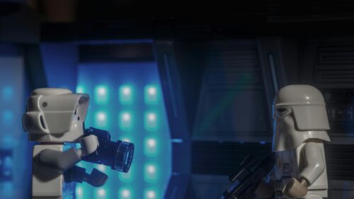 LEGO Star Wars Imperial Scout and Snowtrooper Cinematic 4K Wallpaper