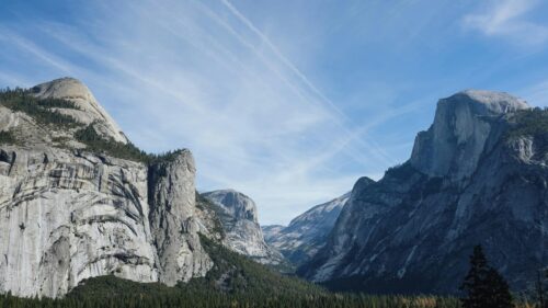 Majestic Half Dome Yosemite National Park Landscape Desktop Wallpaper