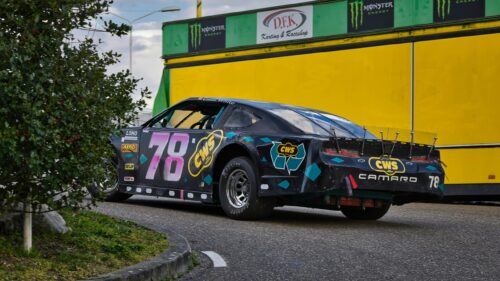 Black Chevrolet Camaro Stock Car Racing 4K Desktop Wallpaper