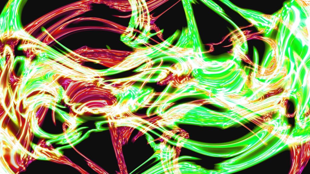 Abstract Neon Energy Flow and Vibrant Light Streaks 4K Wallpaper