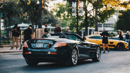 Mercedes-Benz SLR McLaren Roadster Luxury Sports Car Desktop Wallpaper