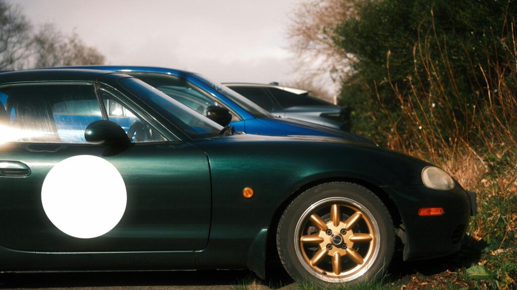British Racing Green Mazda MX-5 Miata Sportscar Desktop Wallpaper