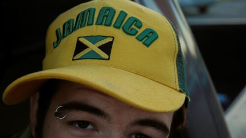 Close Up Jamaican Cap Fashion Portrait 4K Wallpaper