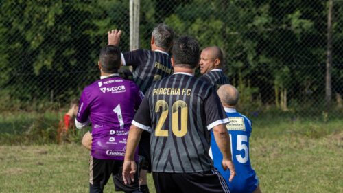 Intense Amateur Soccer Match Action Desktop Wallpaper