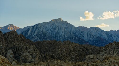 Stunning Mt. Whitney Sierra Nevada Granite Peaks Desktop Wallpaper