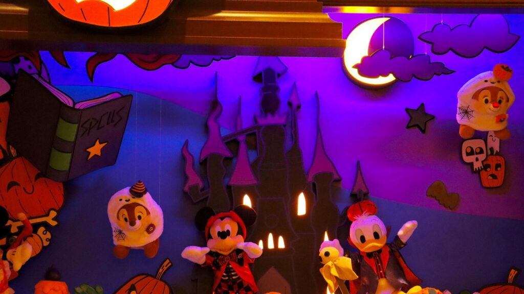Mickey Mouse and Donald Duck Halloween Magic Desktop Wallpaper