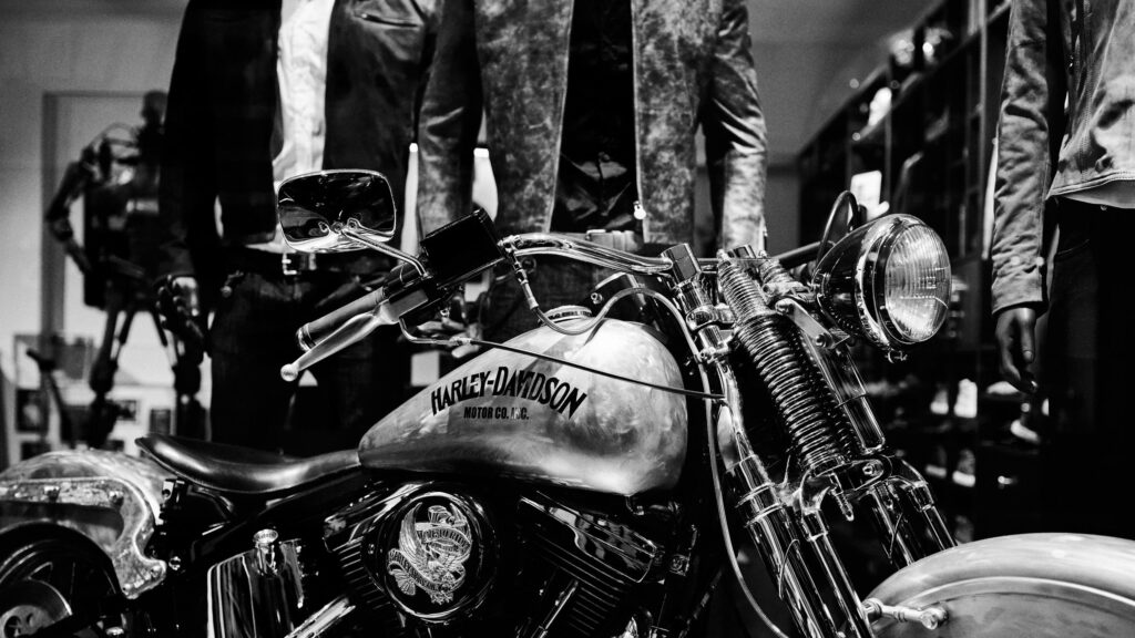 Harley Davidson Motorcycle Showcase Aesthetic 4K Desktop Wallpaper