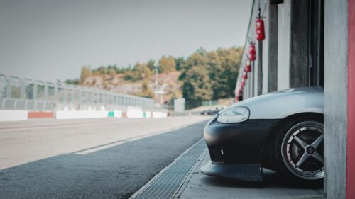 JDM Mazda MX-5 Miata Parked in Pit Lane 4K Desktop Wallpaper