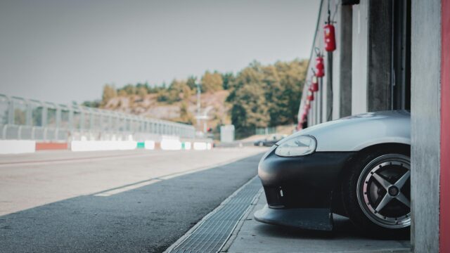 JDM Mazda MX-5 Miata Parked in Pit Lane 4K Desktop Wallpaper