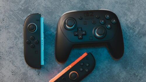 Nintendo Switch Gaming Controllers Aesthetic Desktop Wallpaper