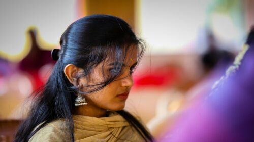 Stunning Close-Up Portrait of an Elegant Woman with Traditional Indian Jewelry 4K Wallpaper