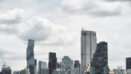 Bangkok City Skyline Architectural Skyscraper View 4K Desktop Wallpaper