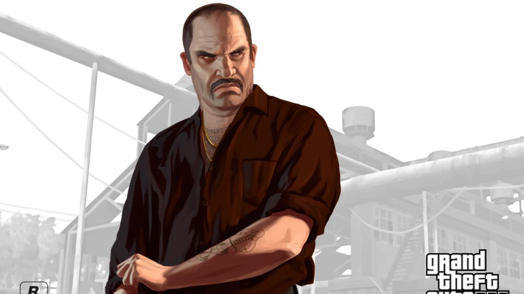 Trevor Philips Grand Theft Auto V Official Character Art PC Wallpaper