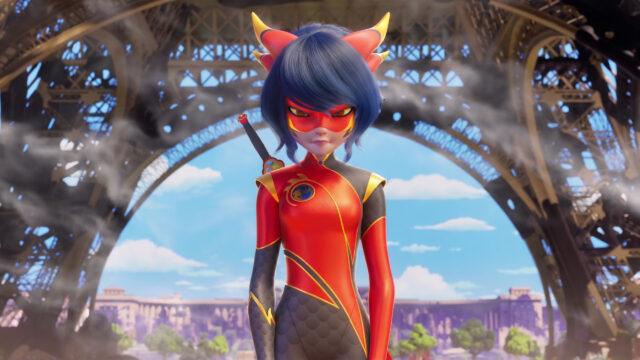 Kagami Tsurugi as Ryuko Dragon Heroine Miraculous Paris 4K Wallpaper