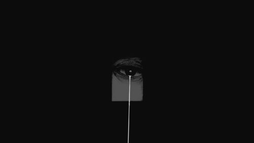 Minimalist Crying Eye Dark Aesthetic PC Wallpaper