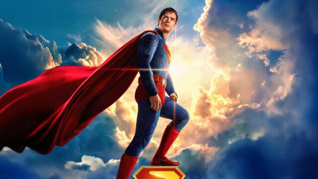 Henry Cavill as Superman Standing in the Sky Cinematic PC Wallpaper