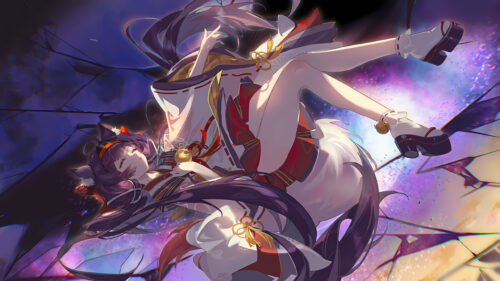 Anime Girl Cat Ears Fantasy Warrior 4K PC Wallpaper