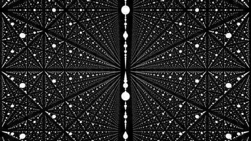 Abstract Geometric Infinity Points Pattern Monochrome 4K Wallpaper
