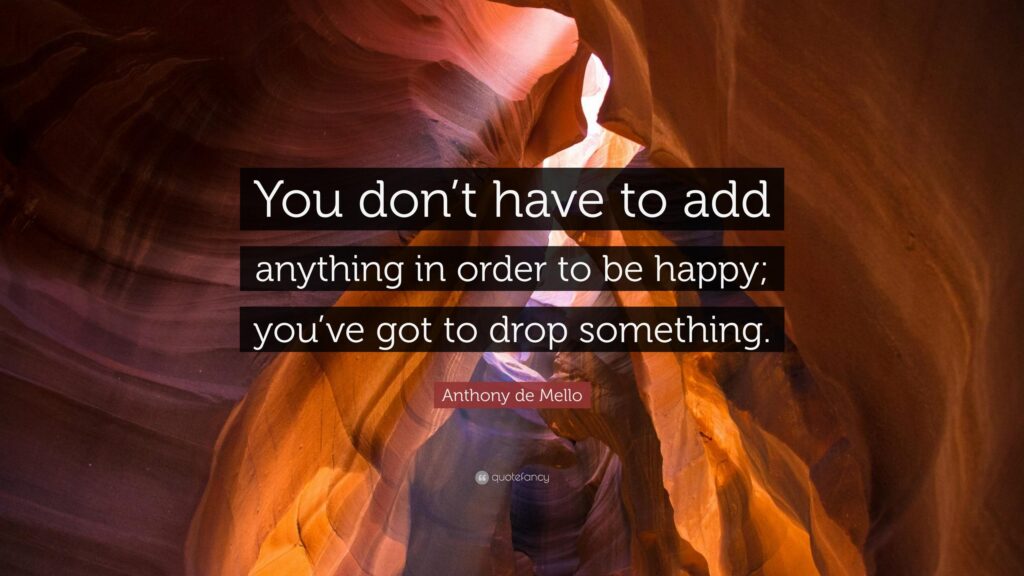 Anthony de Mello Motivational Quote Canyon Background 4K Wallpaper