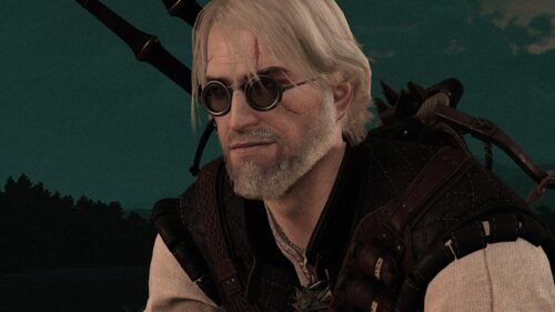 Geralt of Rivia Wearing Professor Glasses The Witcher 3 PC Wallpaper