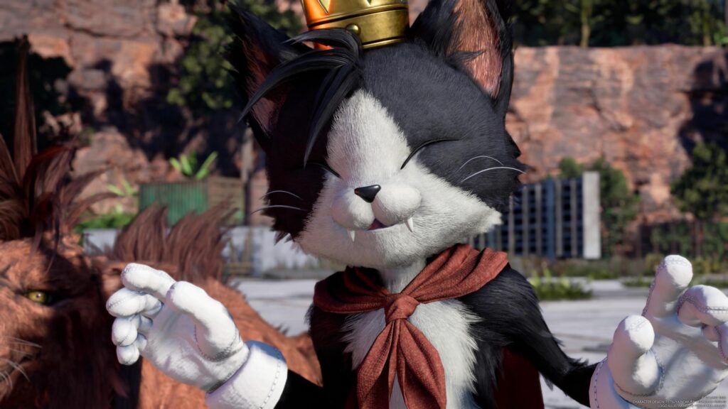 Cait Sith Final Fantasy VII Rebirth Smiling Character 4K PC Wallpaper