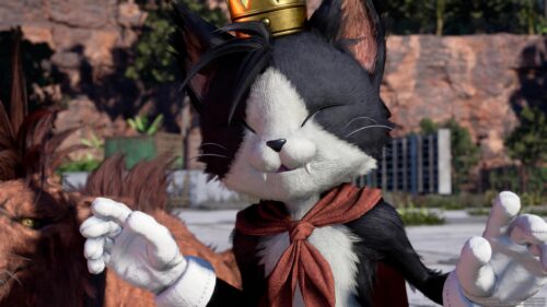 Cait Sith Final Fantasy VII Rebirth Smiling Character 4K PC Wallpaper
