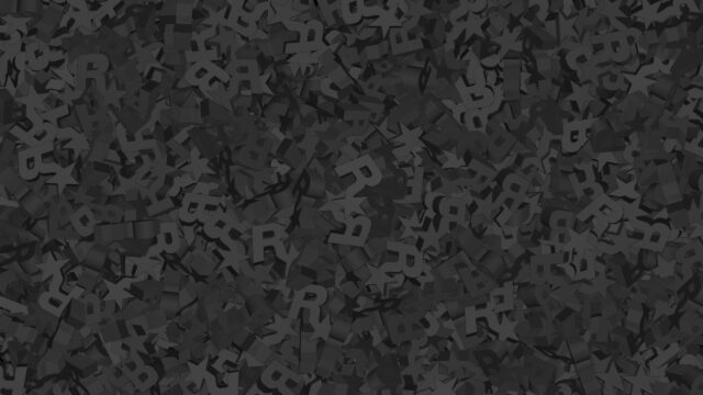 Minimalist Dark Abstract 3D Typography Letters Pattern PC Wallpaper
