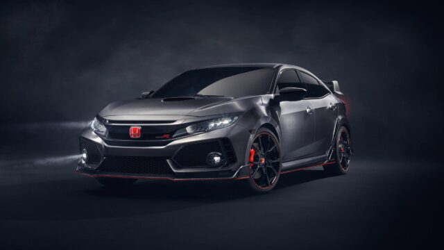 Aggressive Grey Honda Civic Type R Sport Car 4K Wallpaper