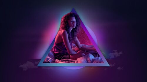 Dreamy Euphoria Aesthetic Abstract Clouds and Neon Lights 4K Desktop Wallpaper