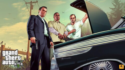 Grand Theft Auto V Cinematic Cityscape Gaming Wallpaper 4K Desktop Background