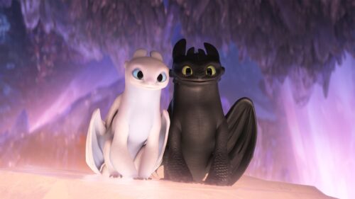 Epic Toothless and Hiccup Flying Over Berk How to Train Your Dragon 4K Wallpaper
