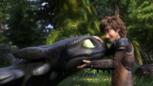 Epic How to Train Your Dragon Hiccup and Toothless Flight 4K Desktop Wallpaper