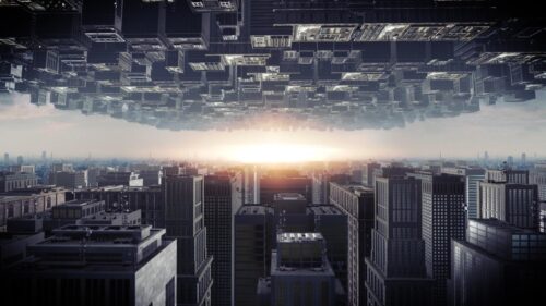 Surreal Dream Architecture Cityscape Inspired by Inception 4K Desktop Wallpaper