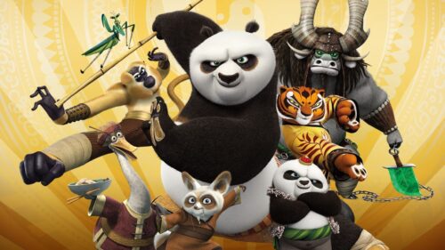 Epic Kung Fu Panda Po Action Pose High Resolution Desktop Wallpaper