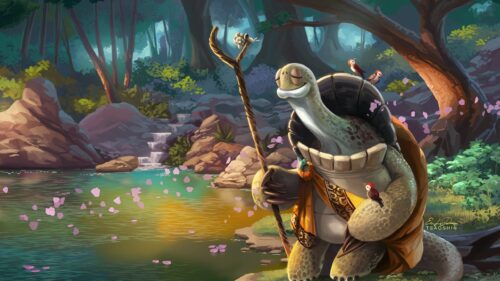 Po the Dragon Warrior Epic Action Kung Fu Panda Desktop Wallpaper