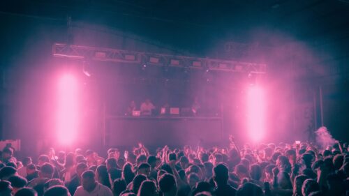 Electric Nightlife Rave Party Stage Pink Lighting 4K PC Wallpaper