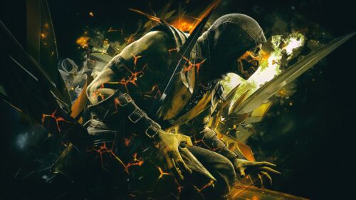 Scorpion Mortal Kombat Gaming Wallpaper 4K High Quality Desktop Background