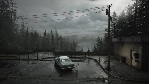 Silent Hill 2 James Sunderland Foggy Street Gaming Wallpaper 4K PC Desktop Background