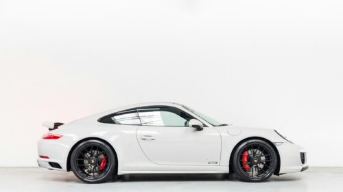 Minimalist Light Grey Porsche 911 GTS Sports Car 4K Wallpaper
