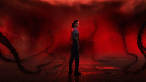 Dark Aesthetic Stranger Things Upside Down Landscape 4K Desktop Wallpaper