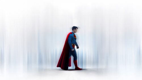 Minimalist Henry Cavill Superman 4K Desktop Wallpaper